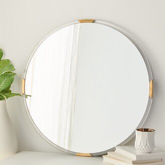 Couture Ellarosa Glam Acrylic 38-inch Round Mirror - 38 in. W x 1 in. D x 38 in. H