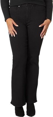 Plus Curvy Skinny Flare in Black Frost (Black Frost) Women's Jeans