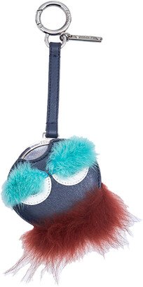 Fox Mink Brick Red Turquoise Fur Mirror Monster Bag Bug Charm