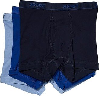 3-Pack ESSENTIAL Boxer Briefs (Navy/Cobalt/Porcelain) Men's Underwear