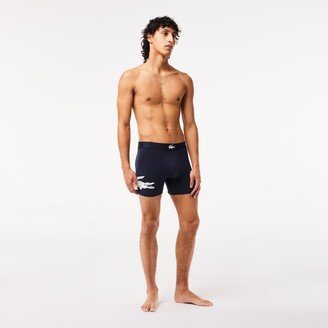 Men’s Crocodile Waist Long Stretch Cotton Boxer Brief 3-Pack