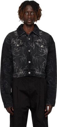 Black Laser Denim Jacket