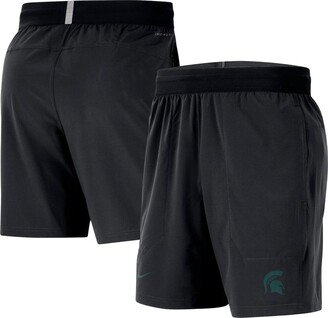 Men's Black Michigan State Spartans Player Performance Shorts