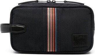 Signature Stripe wash bag-AA