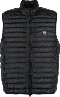 Padded Logo-Patch Quilted Gilet