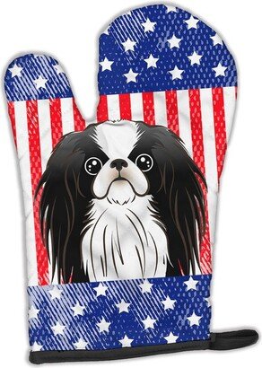 American Flag and Japanese Chin Oven Mitt