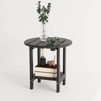 18 Round Side Table, Patio Adirondack Small End Table