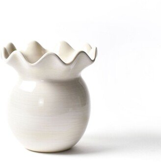 Signature White Ruffle Vase