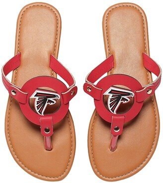 Foco Women's Atlanta Falcons Die-Cut Logo Flip Flops