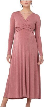 Portia V-Neck Nursing Dress Rouge