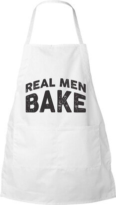 Men's Baking Apron, Real Men Bake, Adjustable Two Pocket Unisex, Funny Aprons, Gifts For Him, Gift, For Men