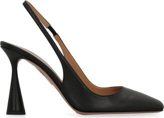 Square Toe Slingback Pumps