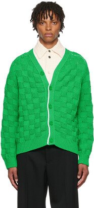 Green Nylon Cardigan