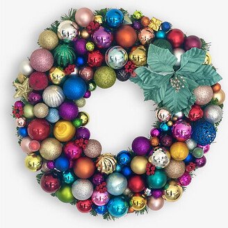 Selfridges Edit Multi Curry Upcycled Christmas Wreath 60cm