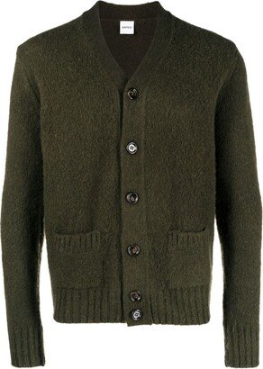 Button-Up Wool Cardigan