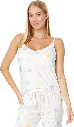 Star Splatter Cami with Shelf Bra (Ivory) Women's Pajama