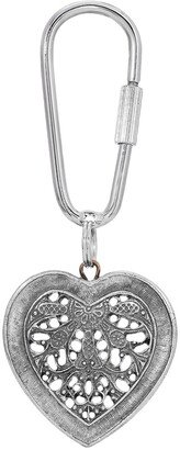 Filigree Heart Key Fob