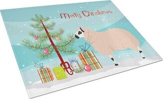 BB9346LCB Kerry Hill Sheep Christmas Glass Cutting Board