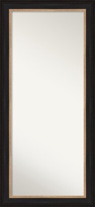 Non-Beveled Wood Full Length Floor Leaner Mirror 30.5 x 66.5 in. - Vogue Black Frame - Vogue Black - 31 x 67 in