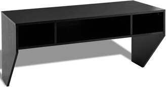 Wall Mounted Floating Sturdy Computer Table with Storage Shelf