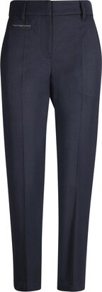 Mid Rise Cropped Trousers-AB