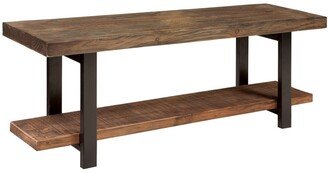 Pomona Metal and Reclaimed Wood Bench