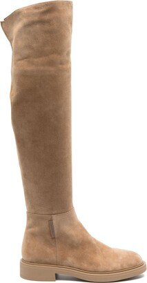 Lexington over-the-knee suede boots