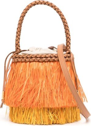 Fringe-Detail Bucket Bag