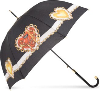 Umbrella With Logo Unisex - Black-AC