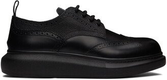 Black Hybrid Lace-Up Brogues