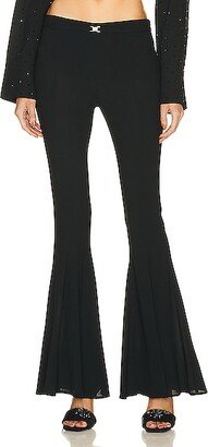 Flare Knit Pant in Black