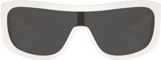 Shield-Frame Tinted Sunglasses