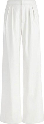 Pompey faux leather high-waist trousers