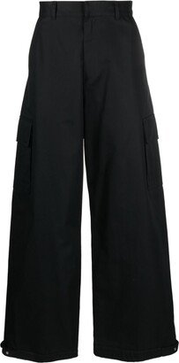 Wide-Leg Cotton Trousers-AP