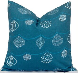 Indoor Holiday Pillow Covers Decorative Home Decor Designer Throw Ornament Blue