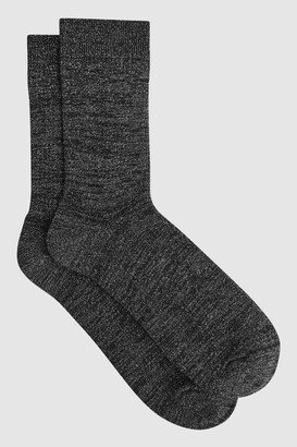 Metallic Ribbed Socks