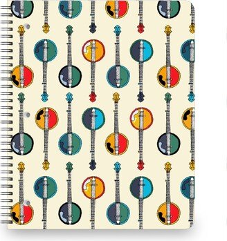 Notebooks: Banjo Bluegrass - Multicolor Notebook, 8.5X11, Multicolor