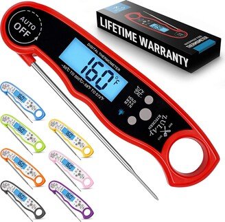 Waterproof Digital Meat Thermometer with Backlight, Calibration & Internal Magnetic Mount