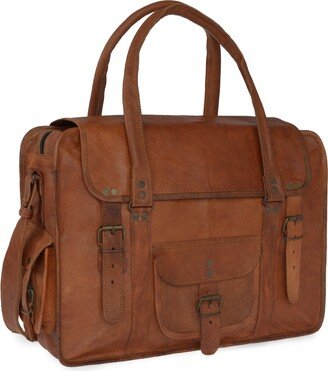 Vida Vida Vida Vintage Leather Travel Bag Extra Large