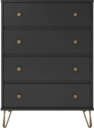 4 Drawer Owen Dresser Black