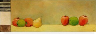 Pablo Esteban Pears Apples Green 1 Canvas Art - 36.5 x 48