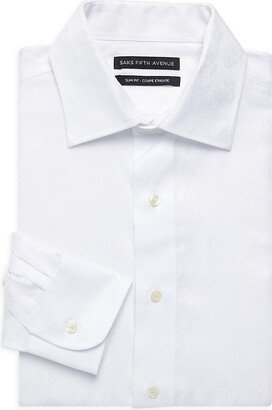 Saks Fifth Avenue Made in Italy Saks Fifth Avenue Men's Slim Fit Patterned Dress Shirt
