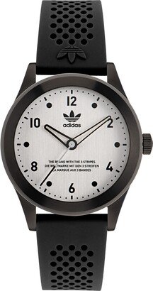 Code Three Silicone Strap Watch, 40mm