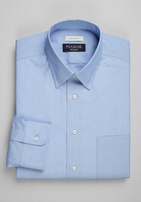 Men's Traveler Collection Tailored Fit Point Collar Dress Shirt-AA