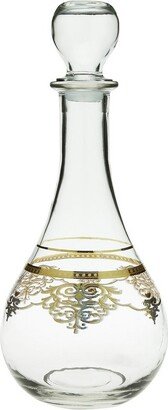 Decanter with Rich Gold Design