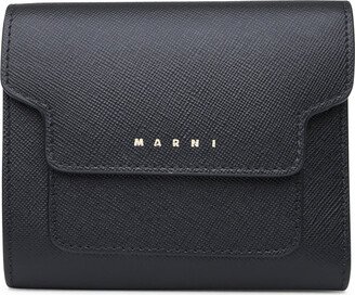 Black Leather Wallet-AE