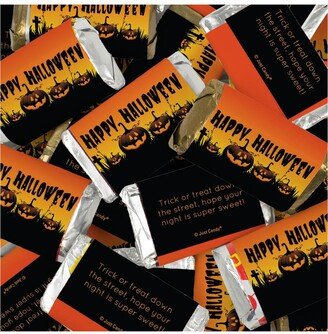 Just Candy 82 Pcs Halloween Candy Party Favors Hershey's Miniatures Chocolate - Pumpkins