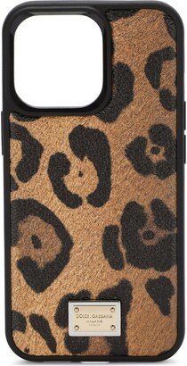 leopard-print iPhone 13 case