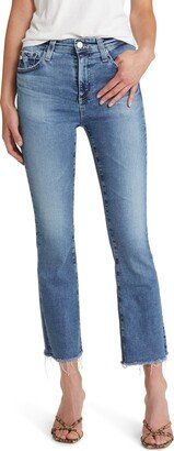 Farrah High Waist Crop Bootcut Jeans-AB