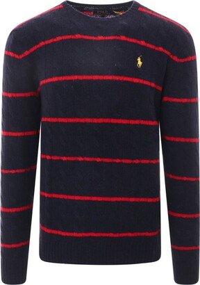 Polo Pony Striped Crewneck Jumper